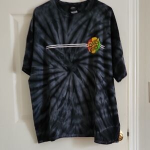 Santa Cruz Black Tie-Dye T-Shirt